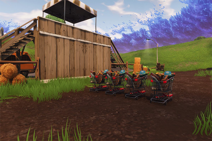 Fortnite : Chariot de supermarché, arrivée des caddies